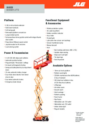 Scherenbühnen auf Rädern JLG 2632ES