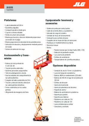 Scherenbühnen auf Rädern JLG 2632ES