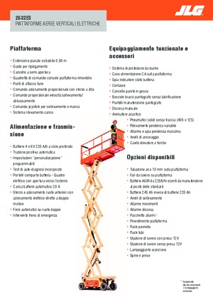 Scherenbühnen auf Rädern JLG 2632ES