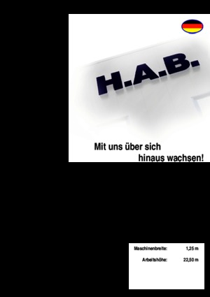 Scherenbühnen auf Rädern HAB S 225-12 D 4WD S