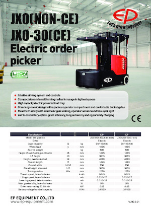 Kommissionierstapler EP JX0-JX0-30