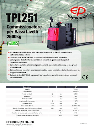 Kommissionierstapler EP TPL251