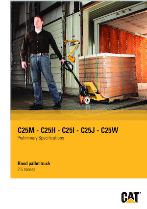 E.-Geh-Niederhubwagen Caterpillar C25M