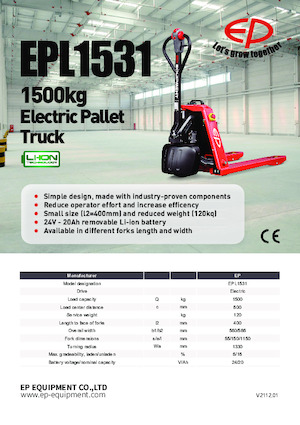 E.-Geh-Niederhubwagen EP EPL1531