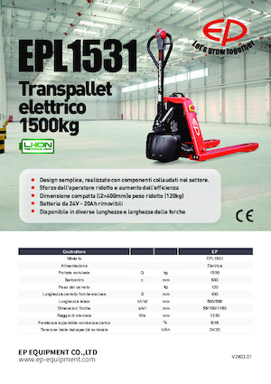 E.-Geh-Niederhubwagen EP EPL1531