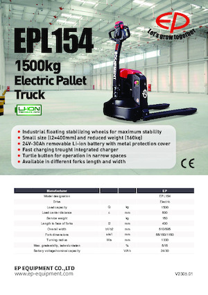 E.-Geh-Niederhubwagen EP EPL154