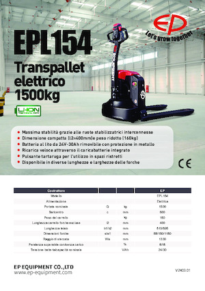 E.-Geh-Niederhubwagen EP EPL154