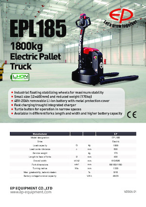 E.-Geh-Niederhubwagen EP EPL185