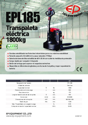 E.-Geh-Niederhubwagen EP EPL185