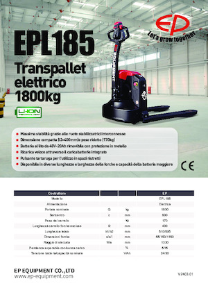 E.-Geh-Niederhubwagen EP EPL185