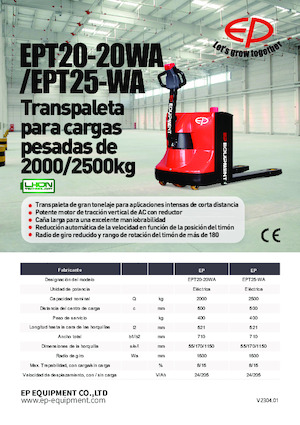 E.-Geh-Niederhubwagen EP EPT20-20WA