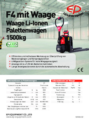 E.-Geh-Niederhubwagen EP F4