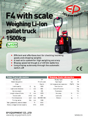 E.-Geh-Niederhubwagen EP F4