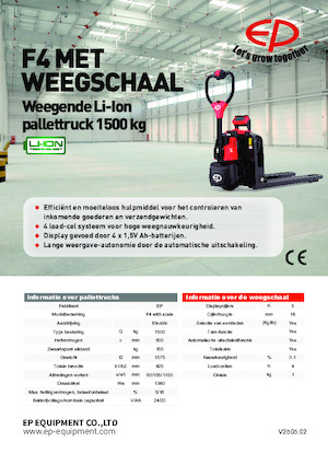 E.-Geh-Niederhubwagen EP F4