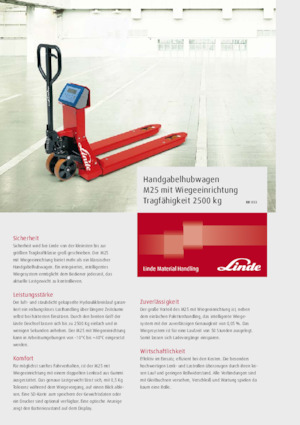 E.-Geh-Niederhubwagen Linde M25 Scale+ 