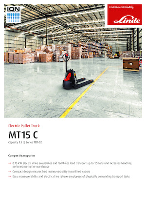 E.-Geh-Niederhubwagen Linde MT15C