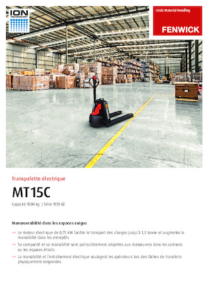 E.-Geh-Niederhubwagen Linde MT15C