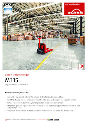 E.-Geh-Niederhubwagen Linde MT15
