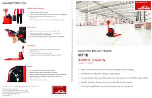 E.-Geh-Niederhubwagen Linde MT18