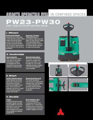 E.-Geh-Niederhubwagen Mitsubishi PW23