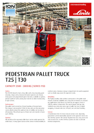 E.-Geh-Niederhubwagen Linde T25