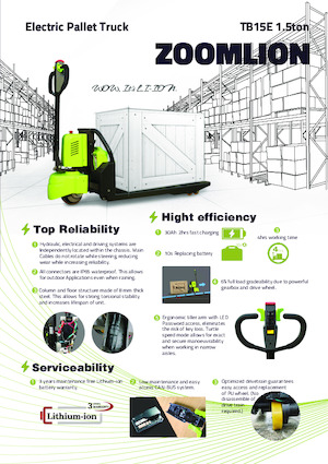 E.-Geh-Niederhubwagen Zoomlion TB15E