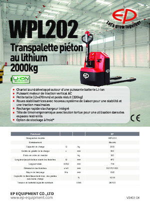 E.-Geh-Niederhubwagen EP WPL202