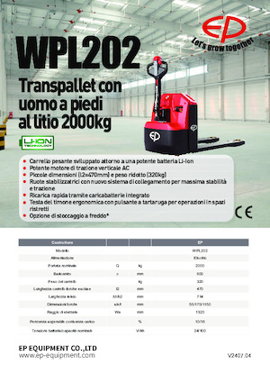 E.-Geh-Niederhubwagen EP WPL202