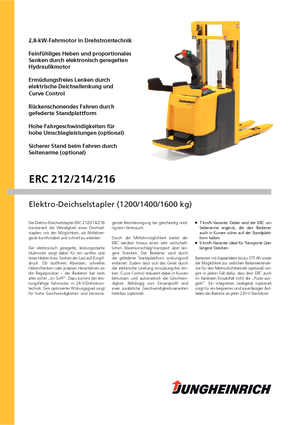 E.-Stand-Hochhubwagen Jungheinrich ERC 214 