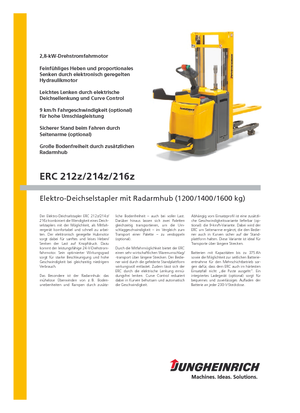 E.-Stand-Hochhubwagen Jungheinrich ERC 212z