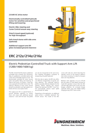 E.-Stand-Hochhubwagen Jungheinrich ERC 212z