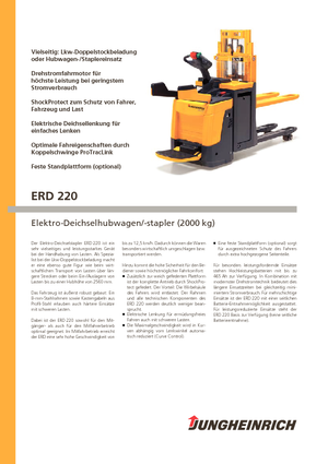 E.-Stand-Hochhubwagen Jungheinrich ERD 220