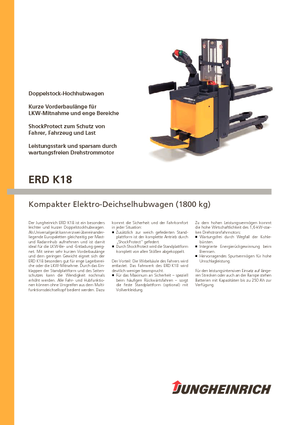 E.-Stand-Hochhubwagen Jungheinrich ERD-K 18