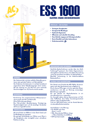 E.-Stand-Hochhubwagen Stöcklin ESS 1600