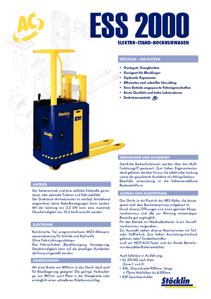 E.-Stand-Hochhubwagen Stöcklin ESS 2000