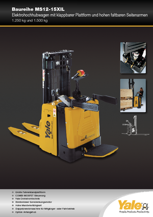 E.-Stand-Hochhubwagen Yale MS12X