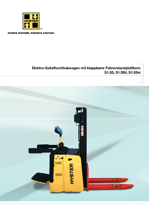 E.-Stand-Hochhubwagen Hyster S 1.5 S-SL