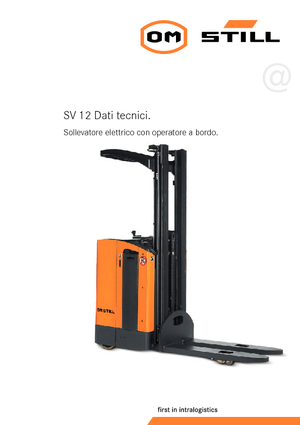 E.-Stand-Hochhubwagen Still SV 12
