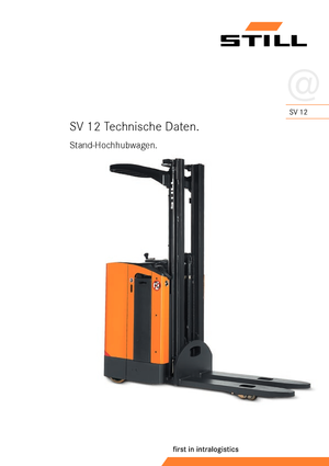 E.-Stand-Hochhubwagen Still SV 12