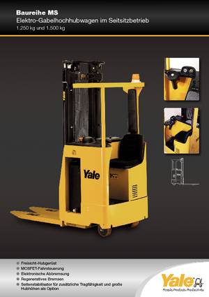 E.-Sitz-Hochhubwagen Yale MS 12 S