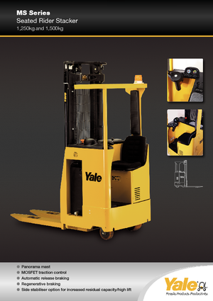 E.-Sitz-Hochhubwagen Yale MS 12 S