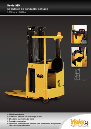 E.-Sitz-Hochhubwagen Yale MS 12 S