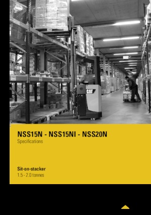 E.-Sitz-Hochhubwagen Caterpillar NSS20N