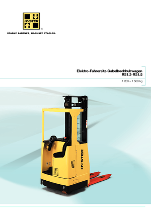 E.-Sitz-Hochhubwagen Hyster RS 1.2