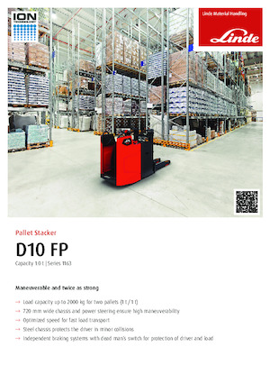 E.-Stand-Hochhubwagen Linde D10FP