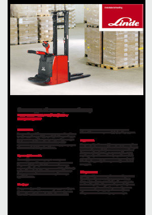 E.-Geh-Hochhubwagen Linde L16AP Std.