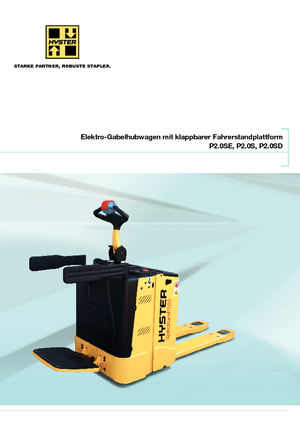 E.-Stand-Niederhubagen Hyster P2.0S FBW