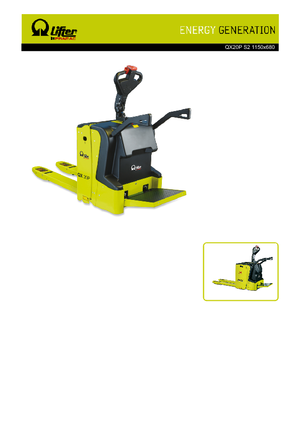 E.-Stand-Niederhubagen PRAMAC Lifter QX 20 P