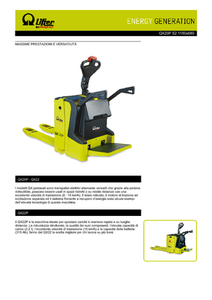 E.-Stand-Niederhubagen PRAMAC Lifter QX 20 P