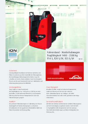 E.-Stand-Niederhubagen Linde T20SF